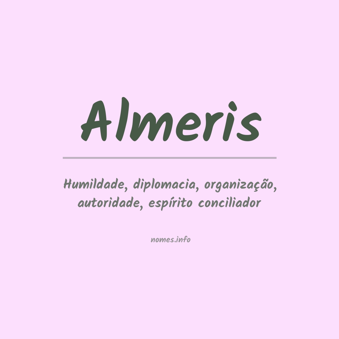 Significado do nome Almeris