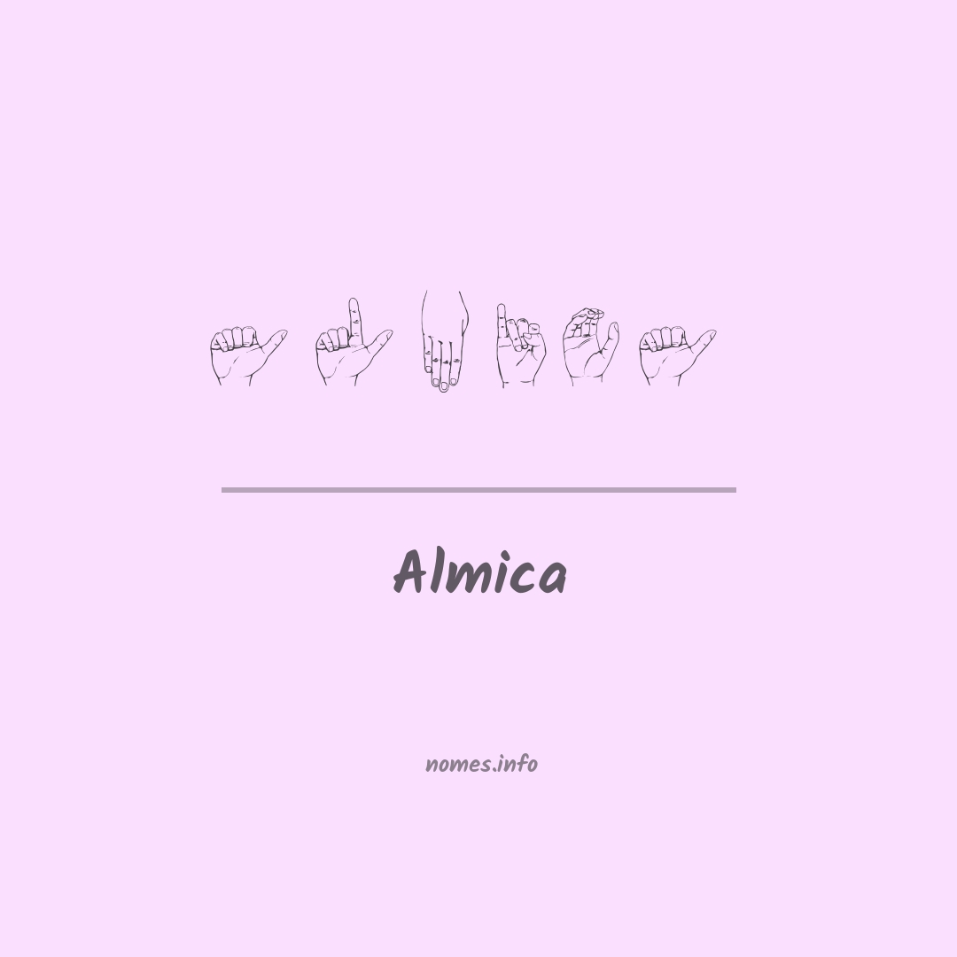 Almica em Libras