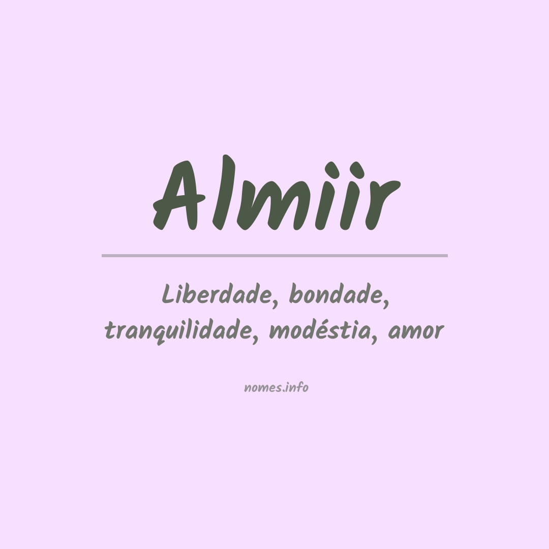 Significado do nome Almiir