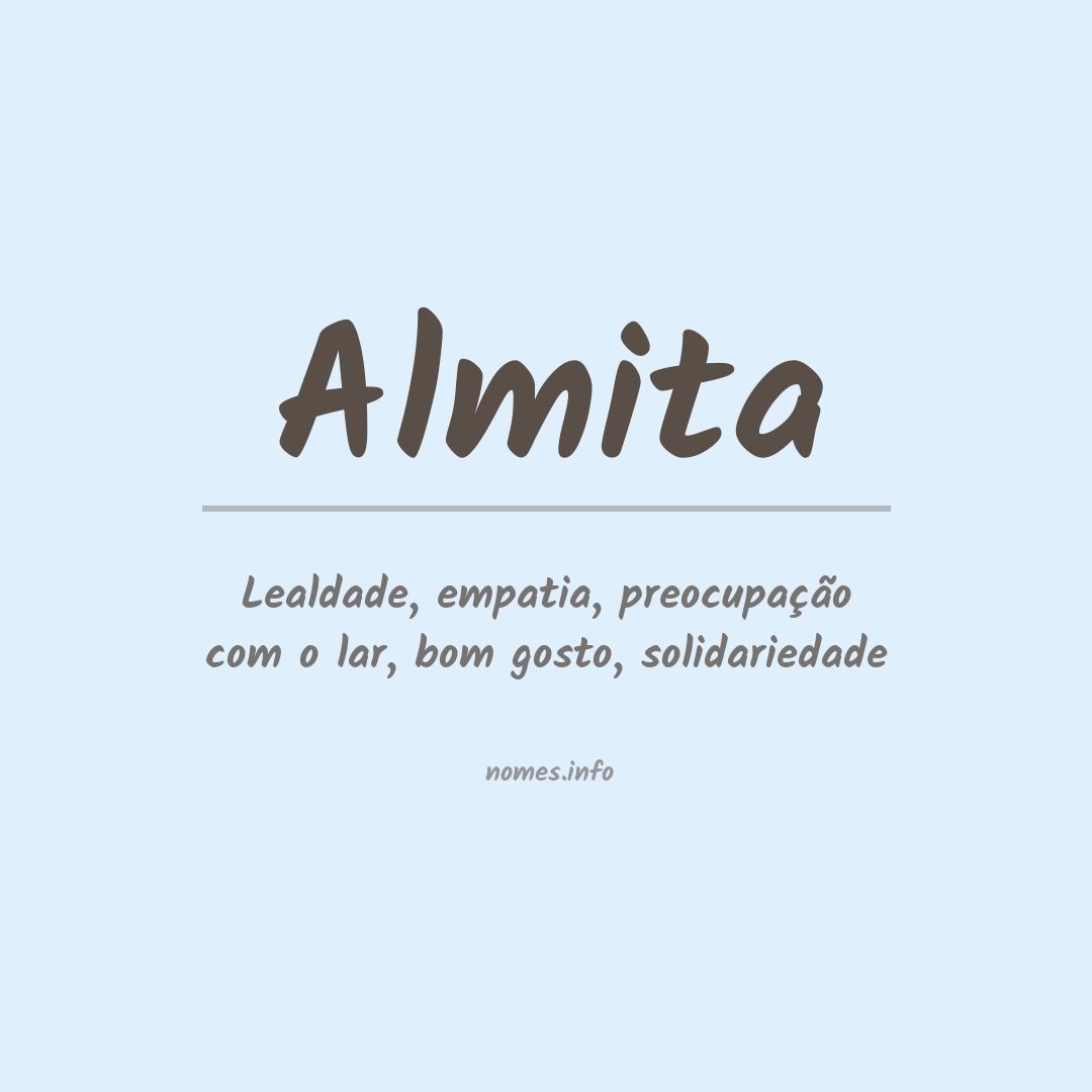 Significado do nome Almita