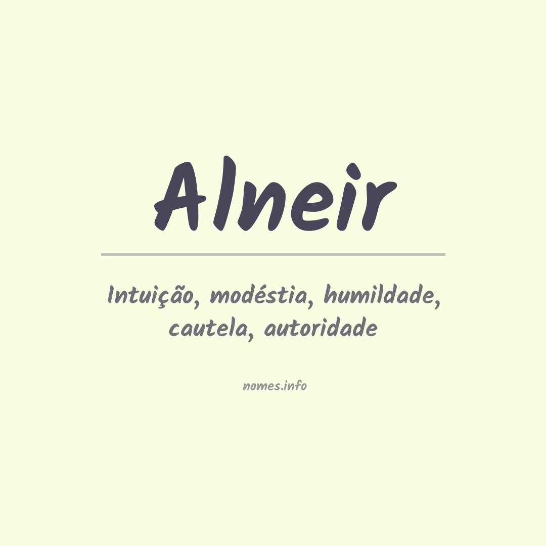 Significado do nome Alneir