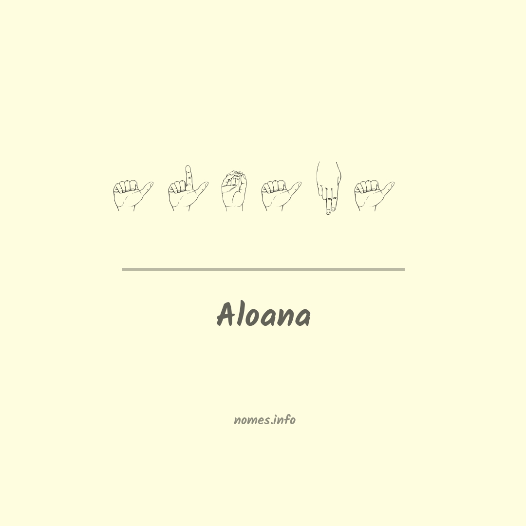 Aloana em Libras