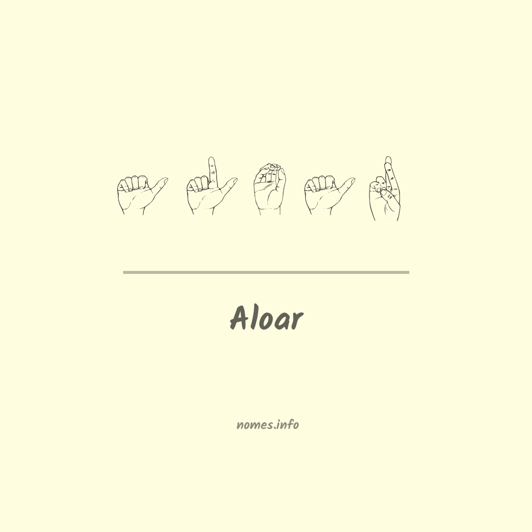 Aloar em Libras