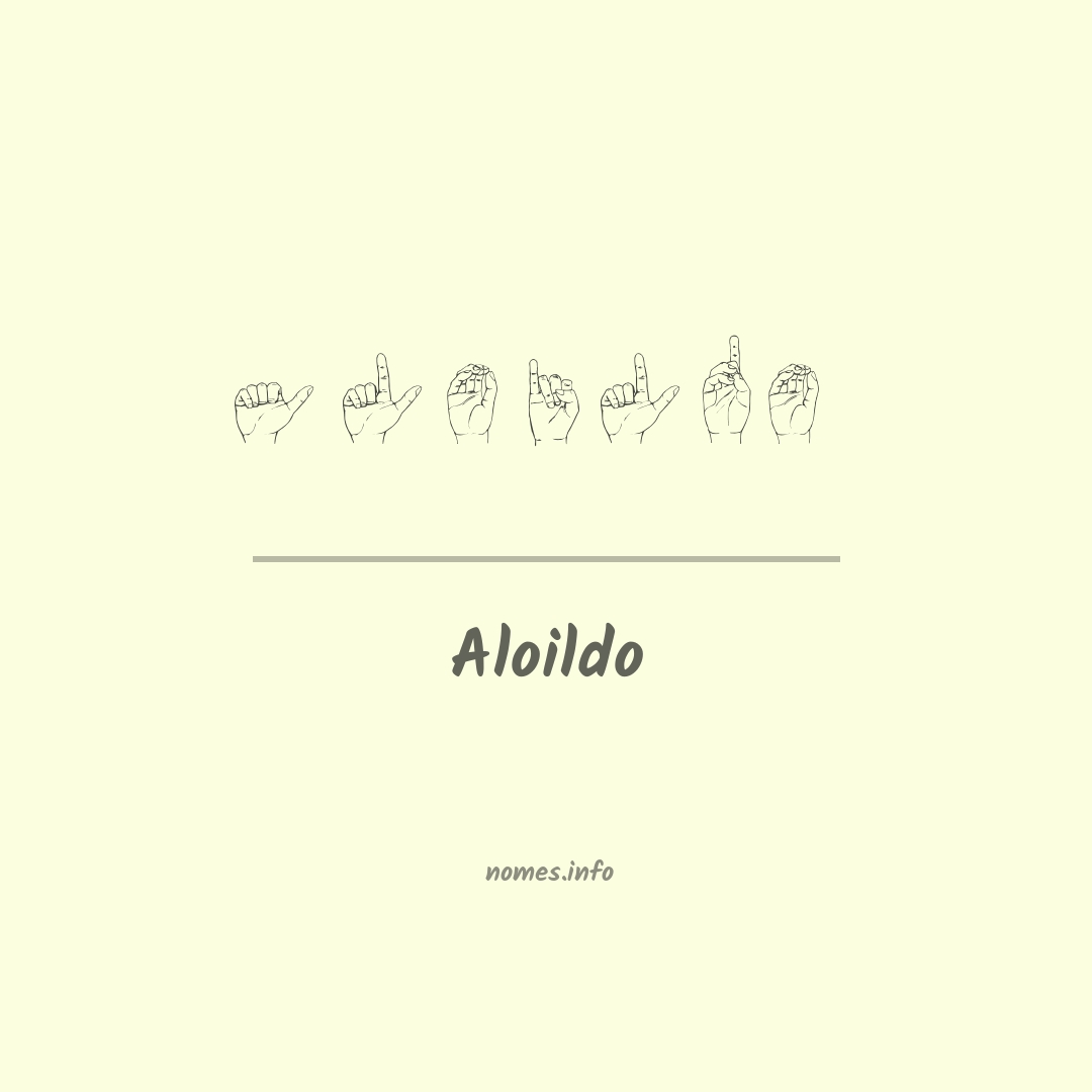Aloildo em Libras