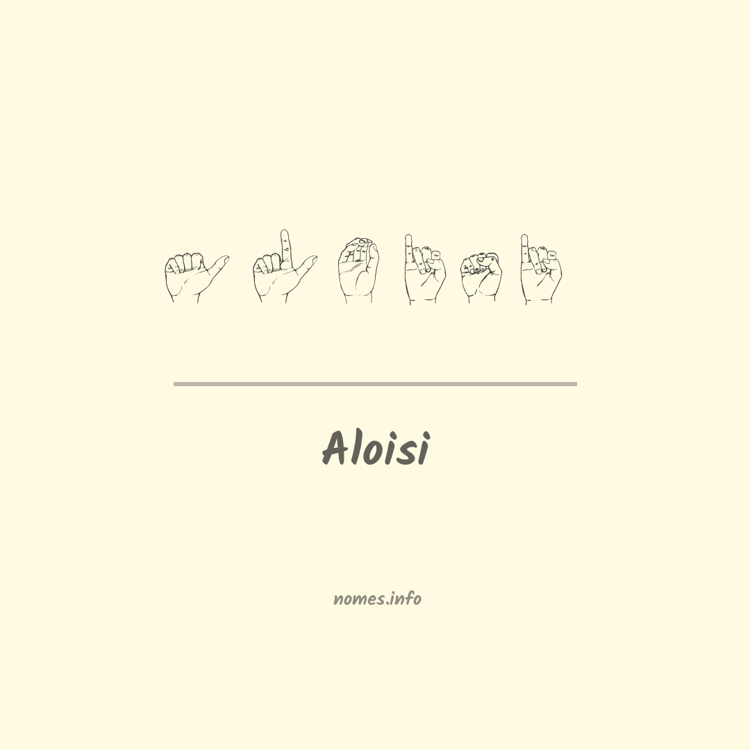 Aloisi em Libras