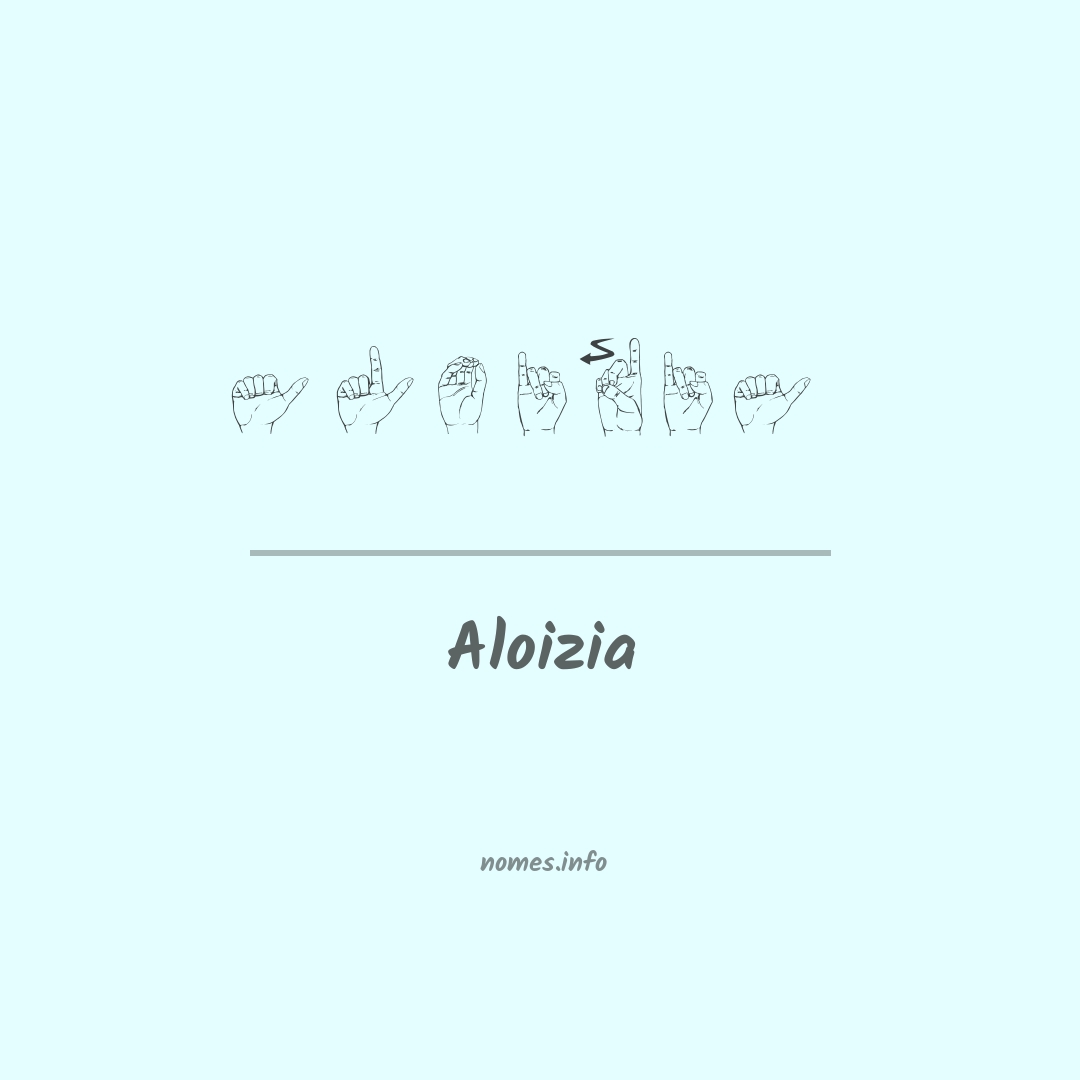Aloizia em Libras