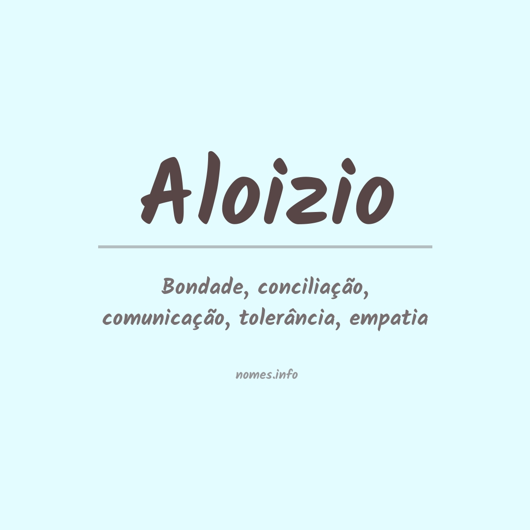 Significado do nome Aloizio