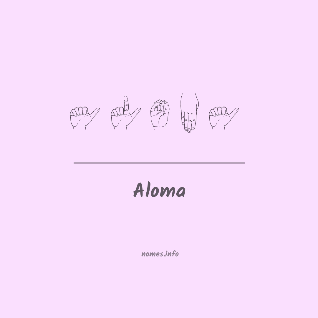 Aloma em Libras