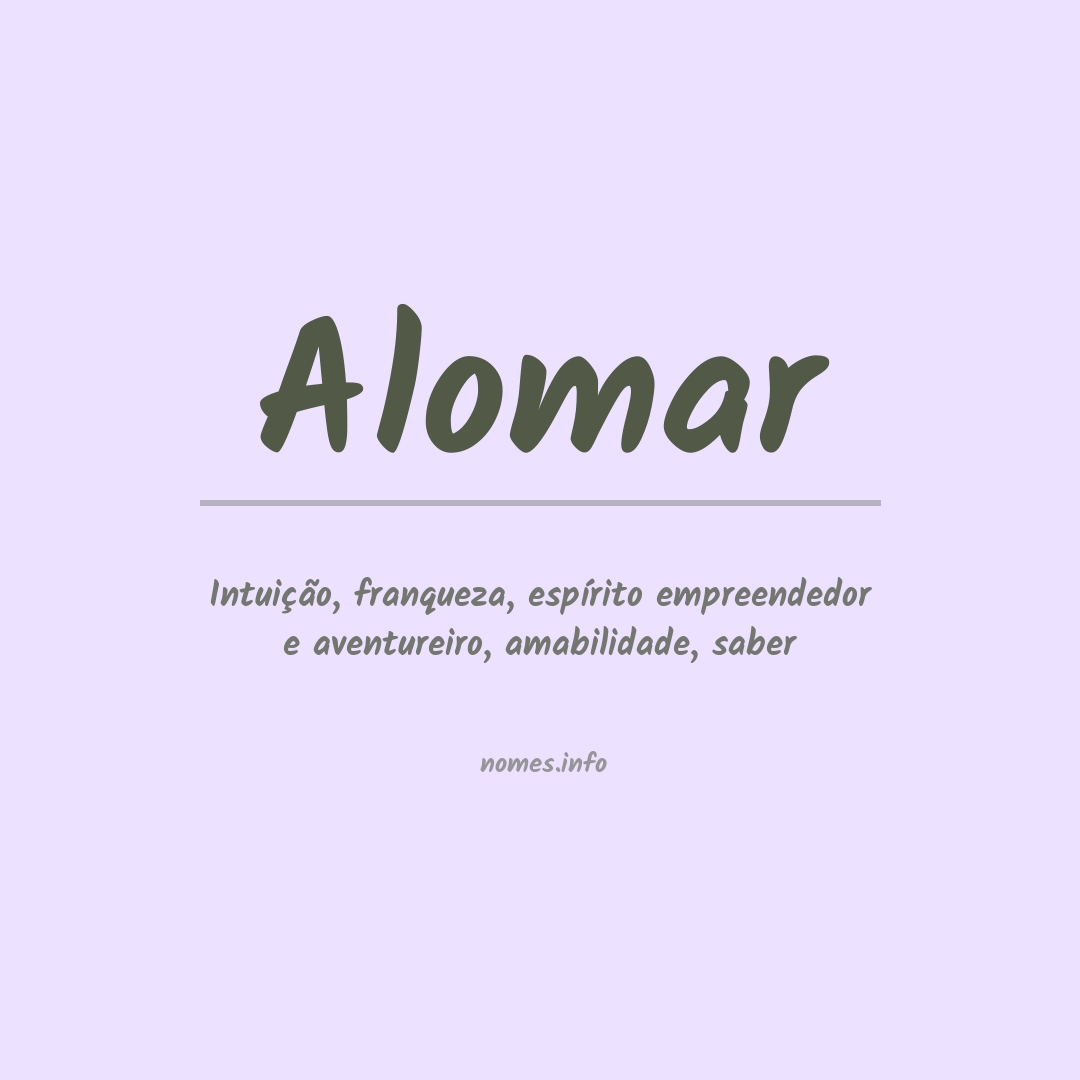 Significado do nome Alomar