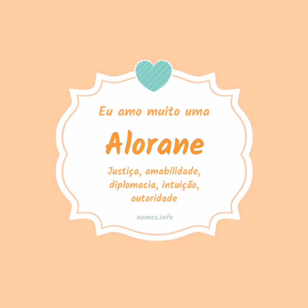 Eu amo muito Alorane