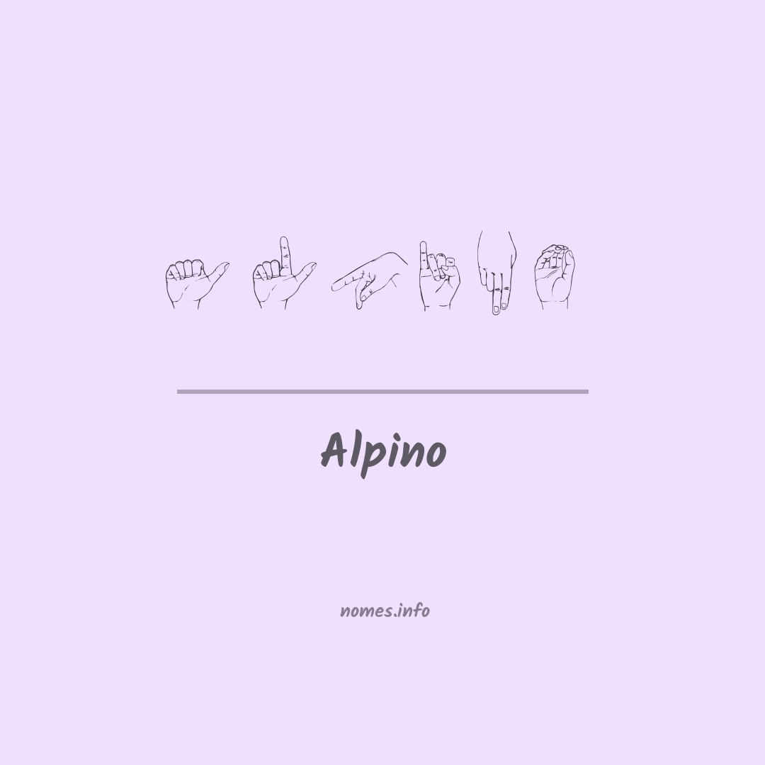 Alpino em Libras