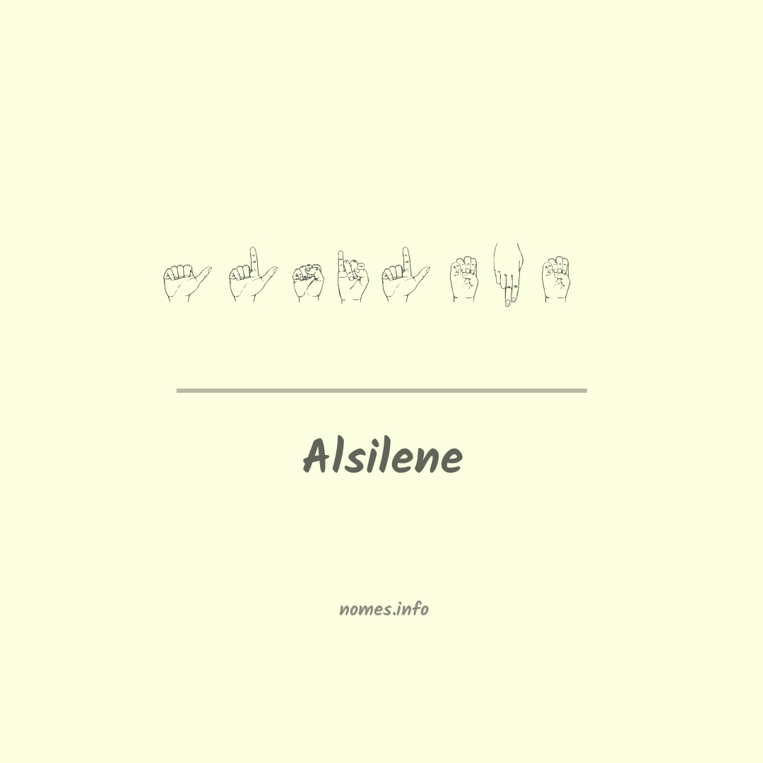 Alsilene em Libras