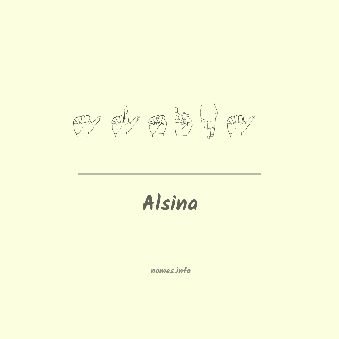 Alsina em Libras