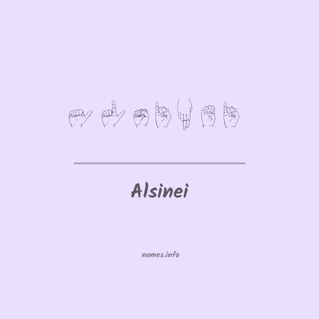 Alsinei em Libras