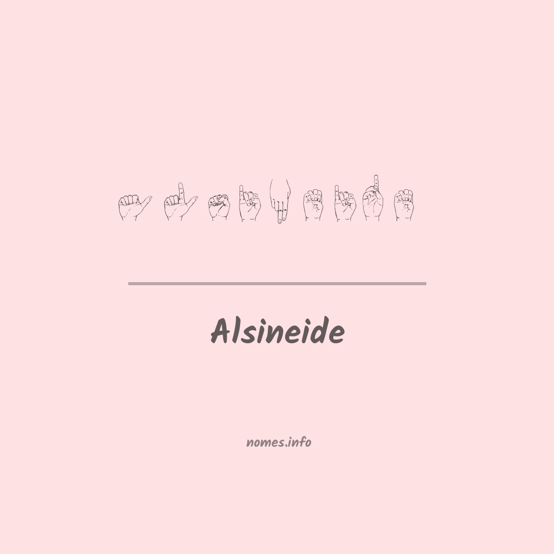 Alsineide em Libras