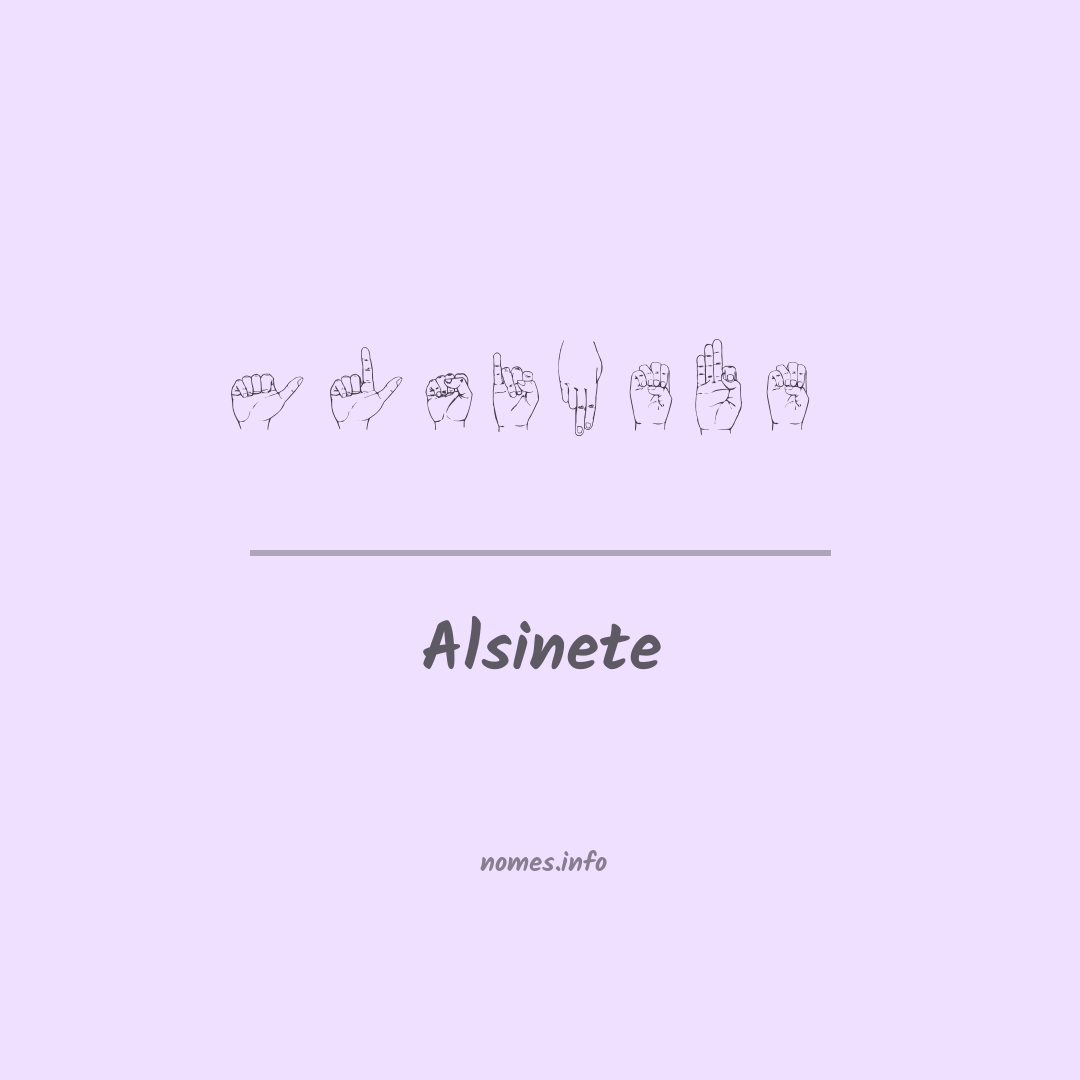 Alsinete em Libras