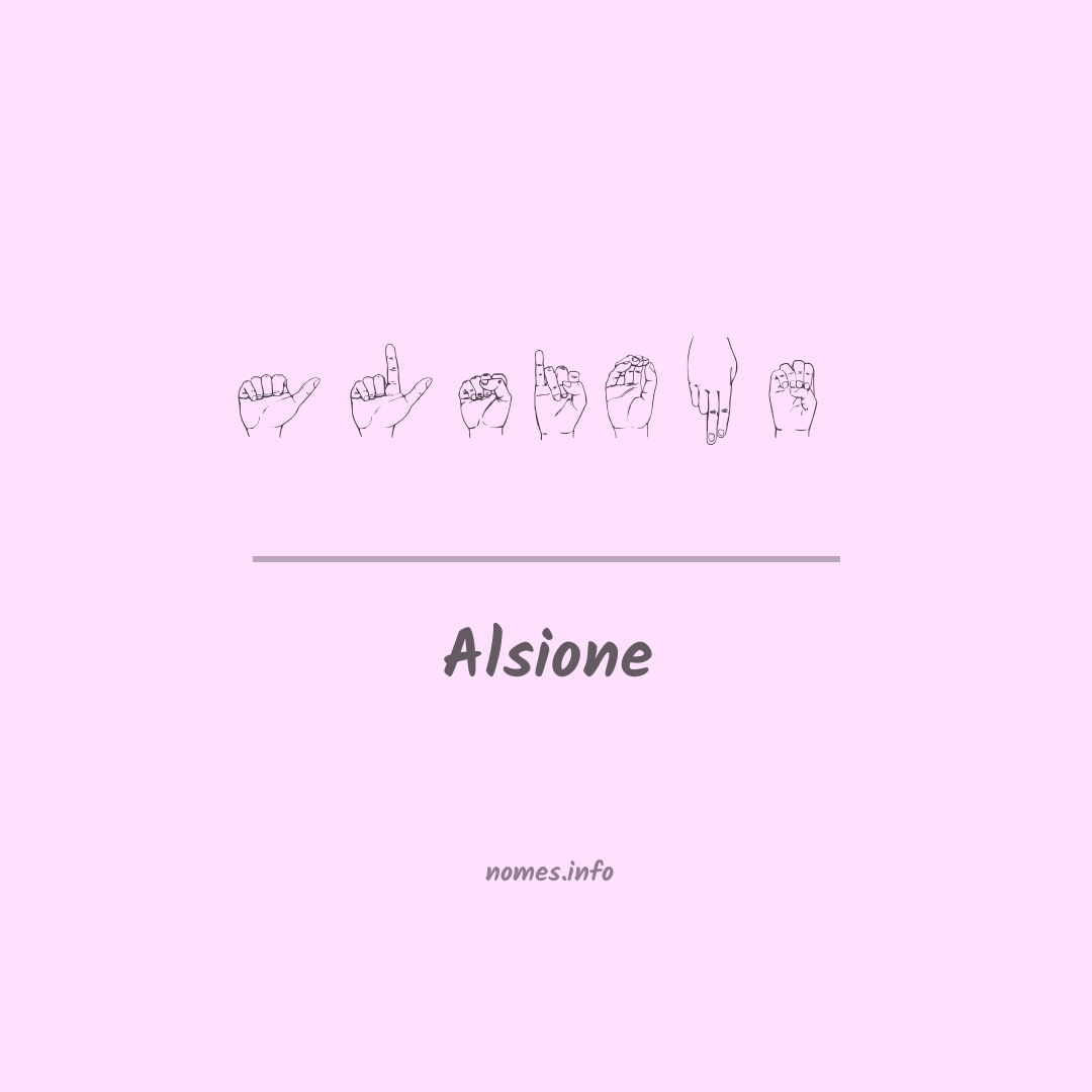 Alsione em Libras