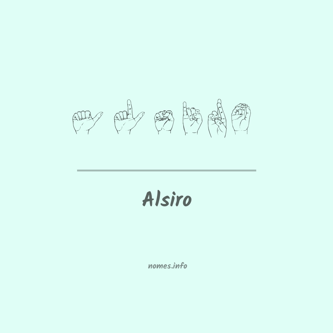 Alsiro em Libras