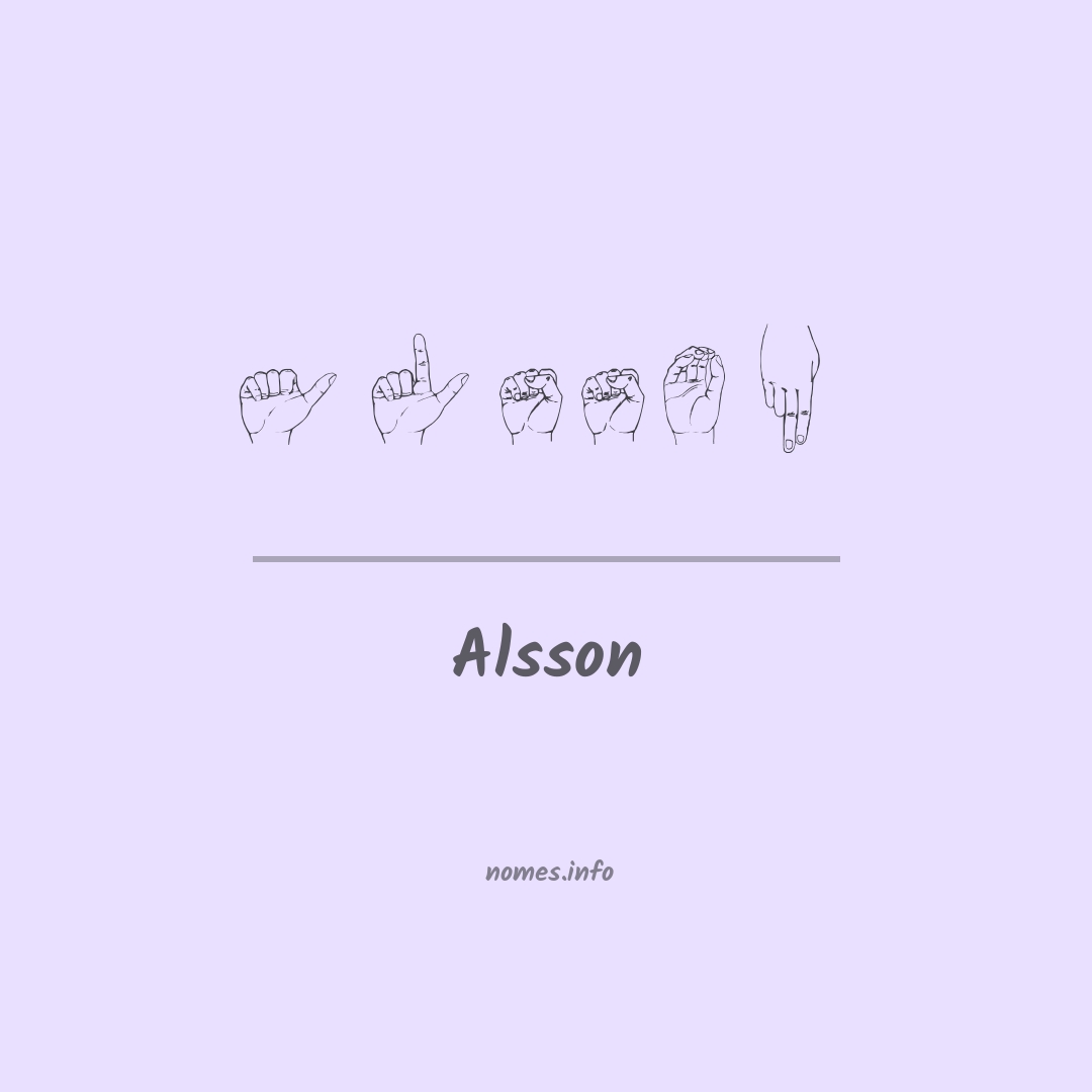 Alsson em Libras
