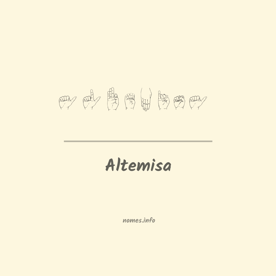 Altemisa em Libras
