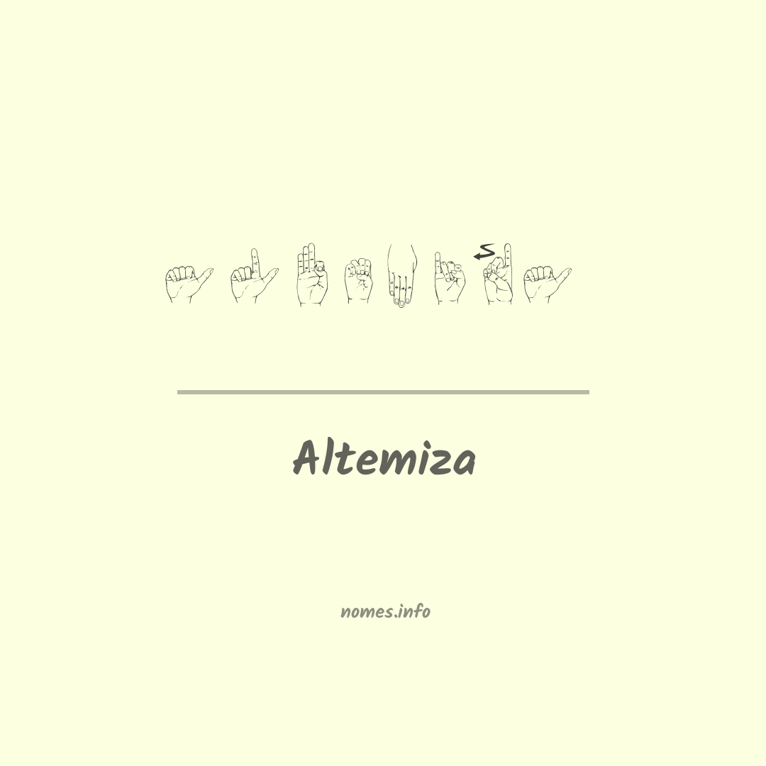 Altemiza em Libras