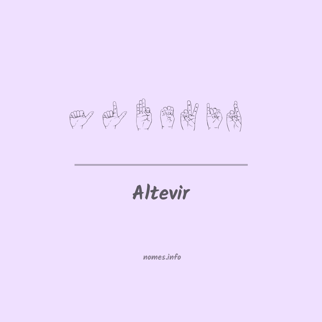 Altevir em Libras