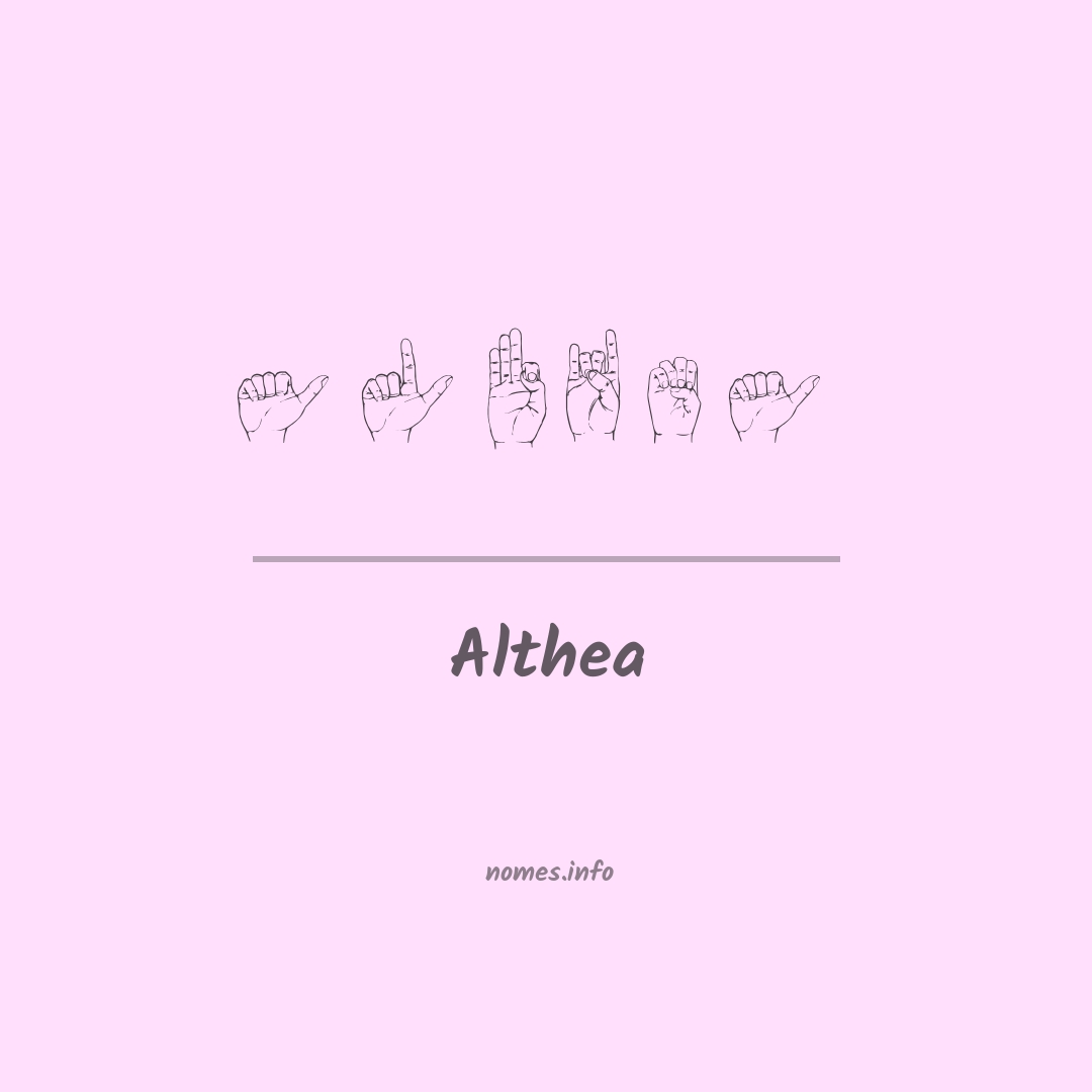 Althea em Libras