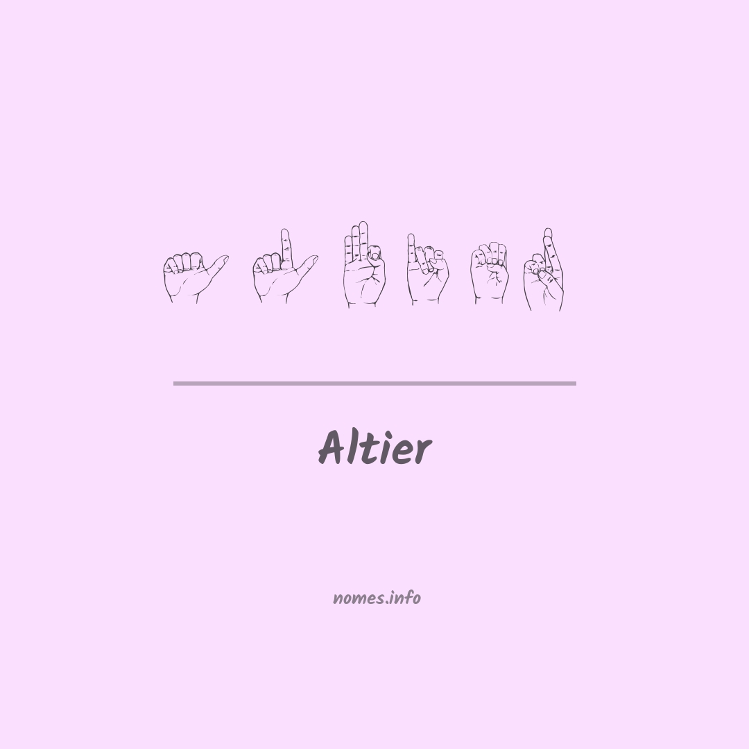 Altier em Libras