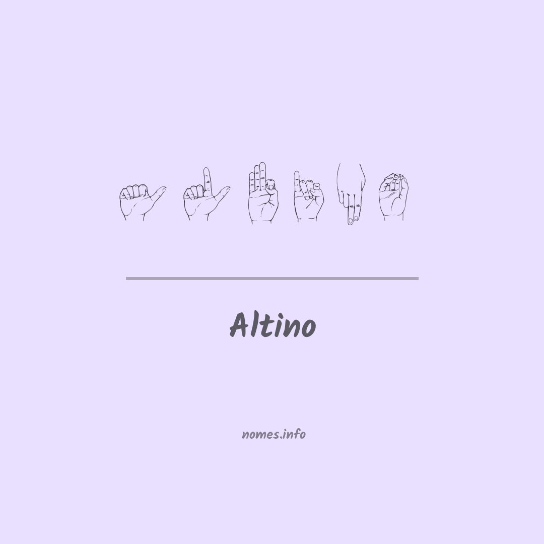 Altino em Libras