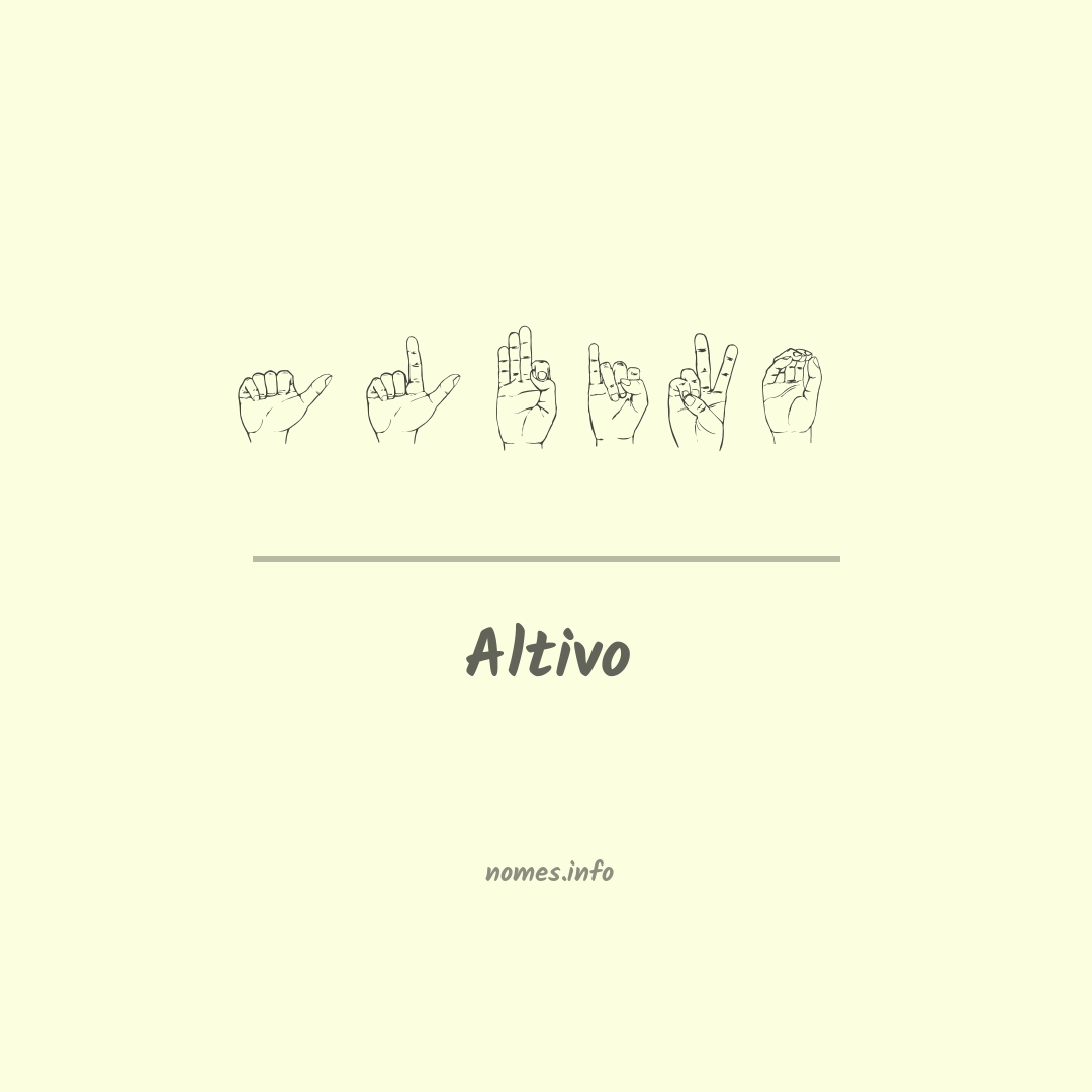 Altivo em Libras
