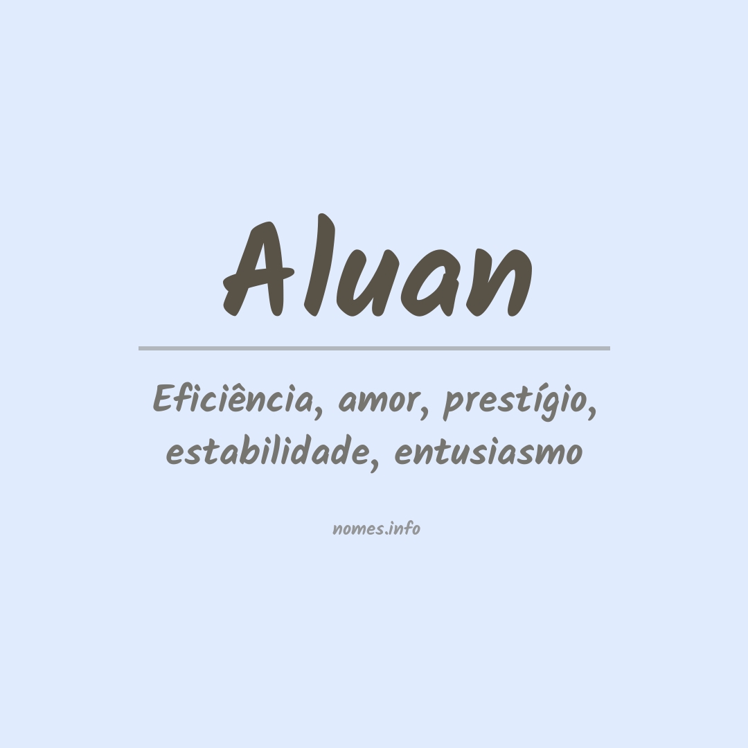 Significado do nome Aluan