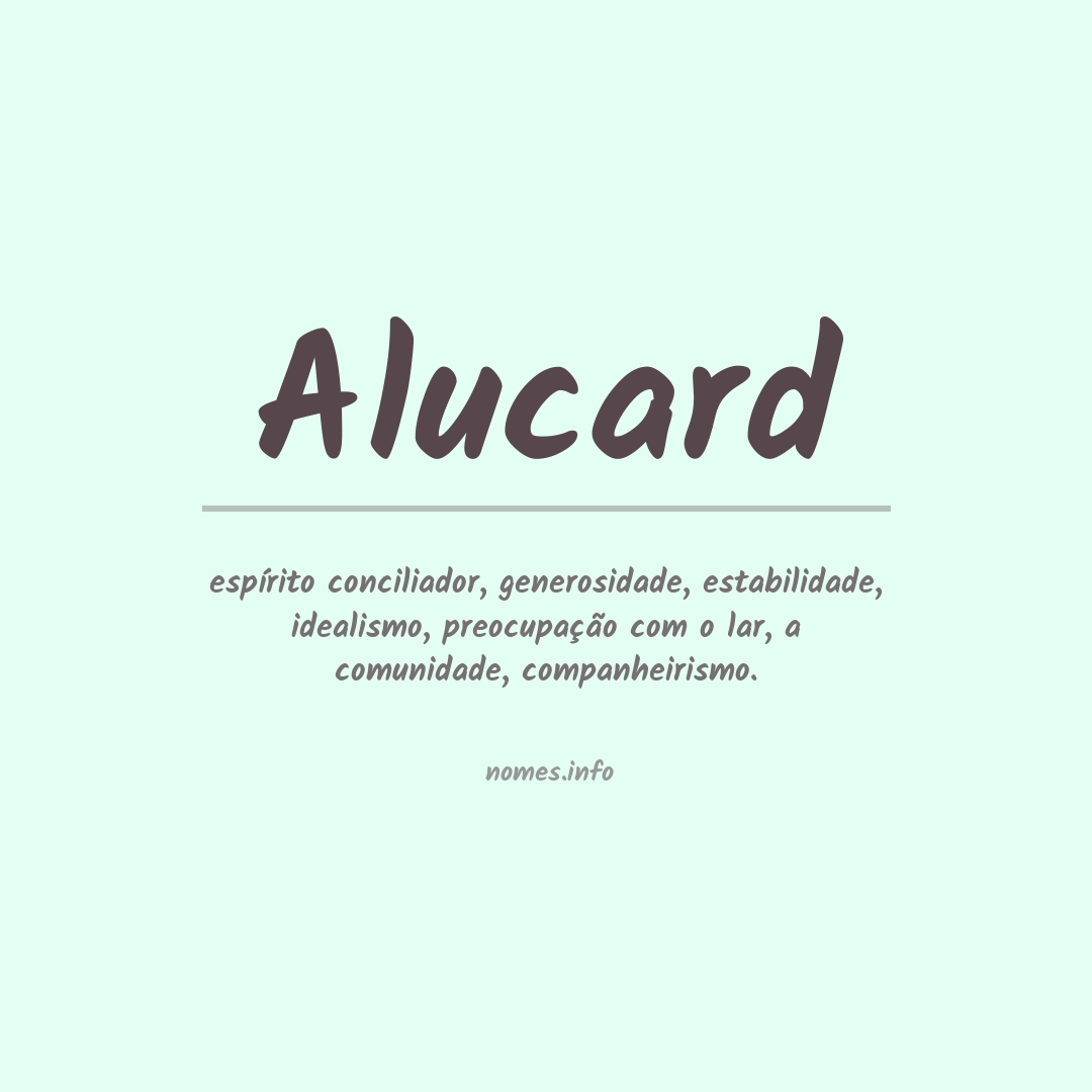 Significado do nome Alucard