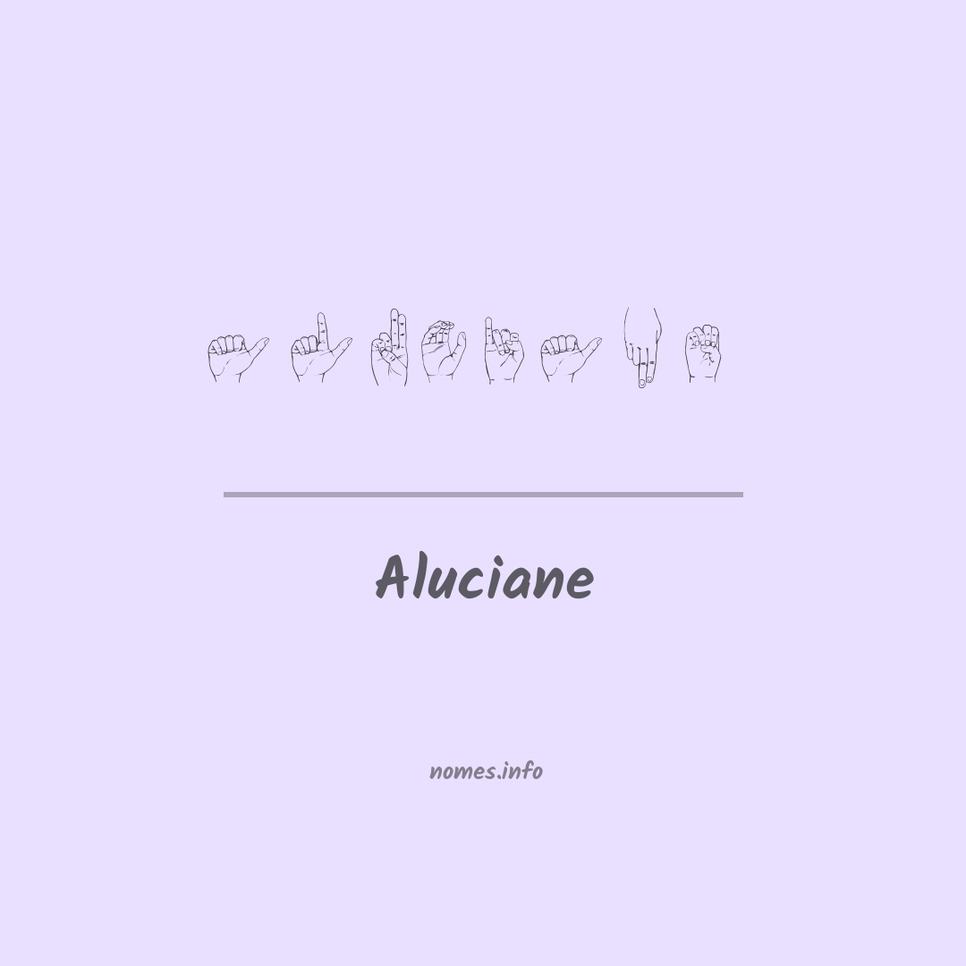 Aluciane em Libras