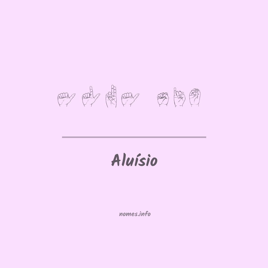 Aluísio em Libras
