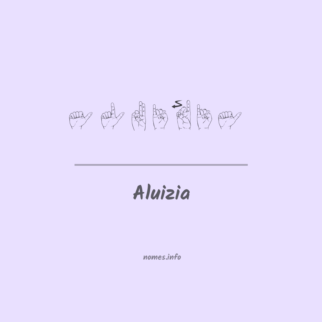 Aluizia em Libras