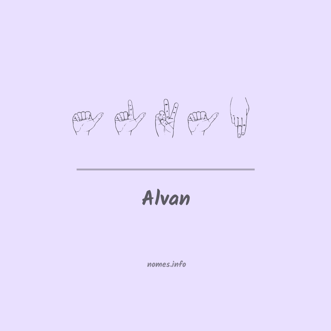 Alvan em Libras