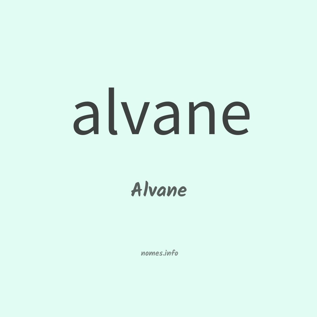 Alvane em chinês