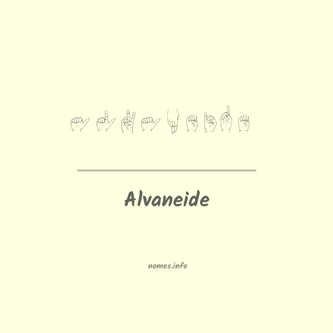 Alvaneide em Libras