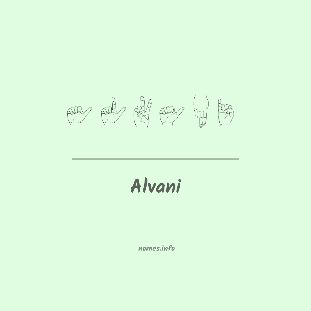 Alvani em Libras