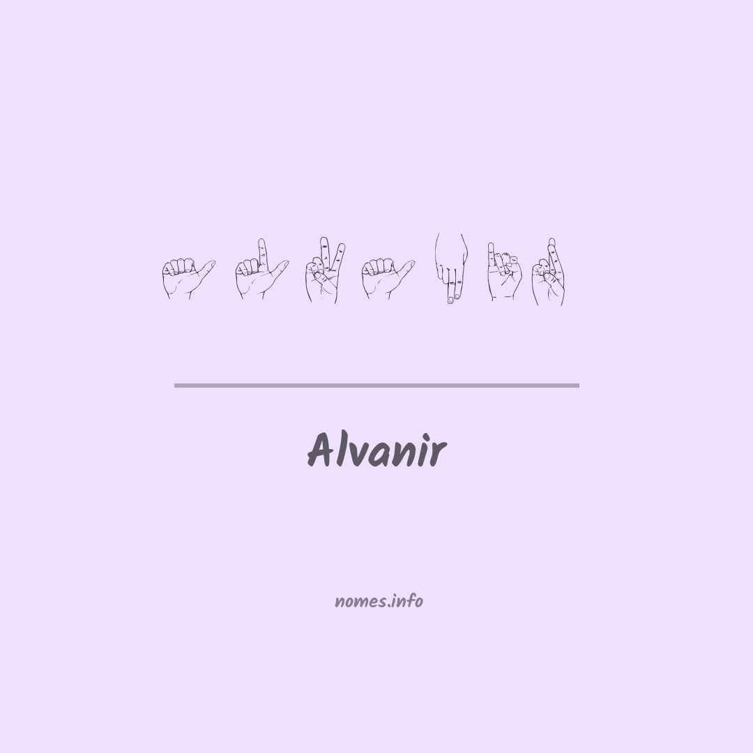 Alvanir em Libras