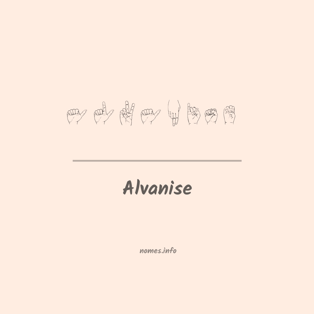 Alvanise em Libras