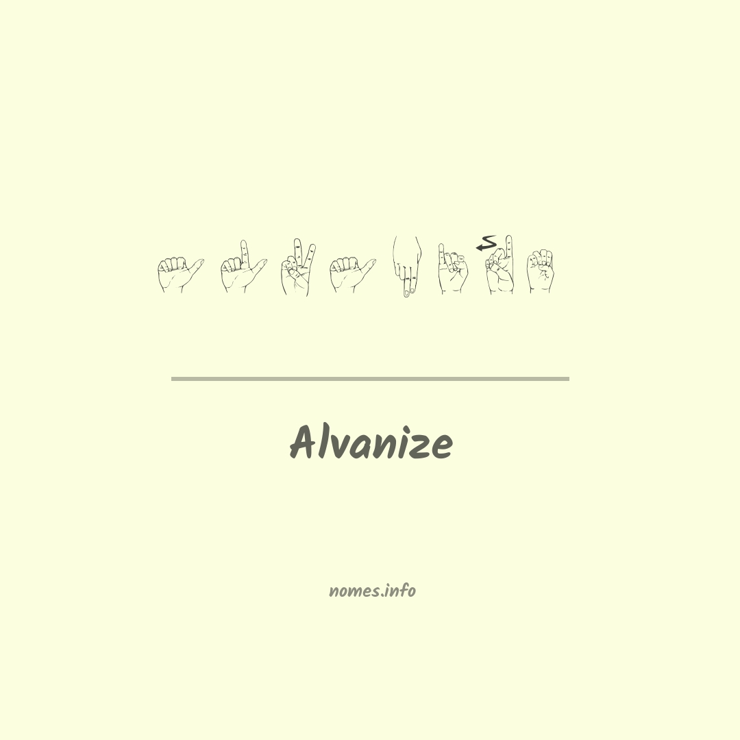 Alvanize em Libras