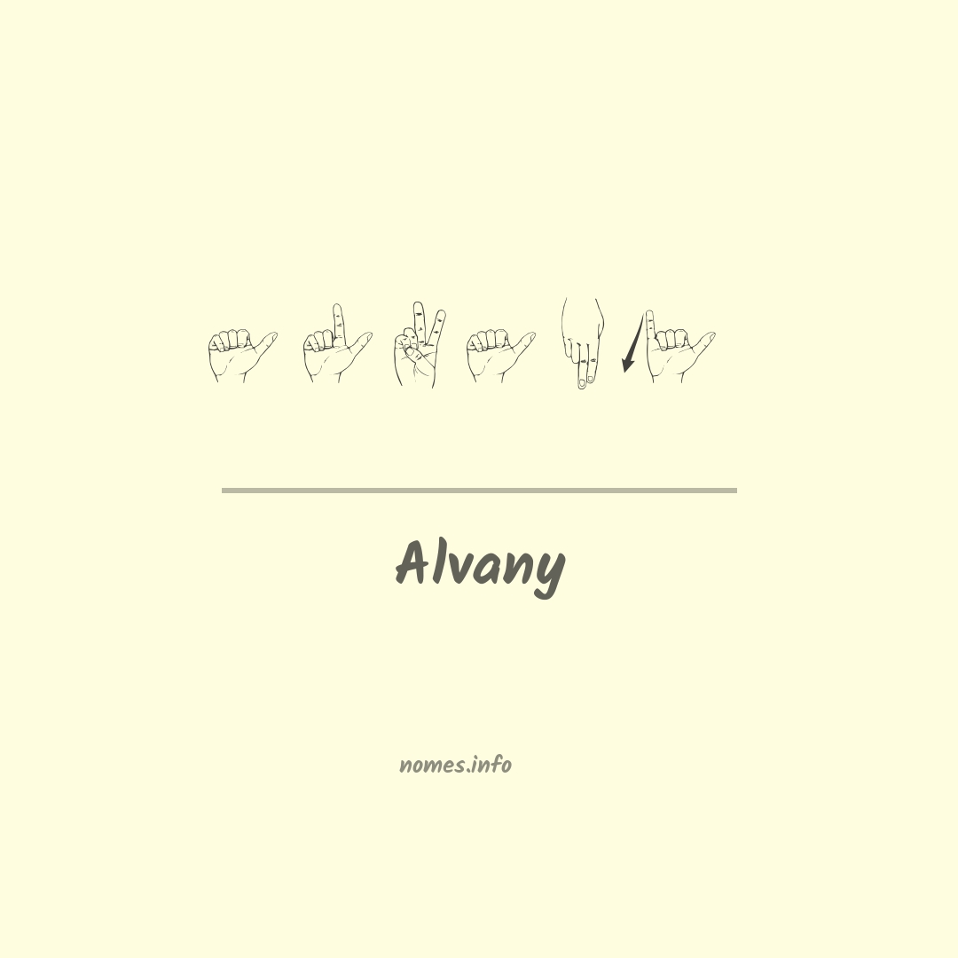 Alvany em Libras