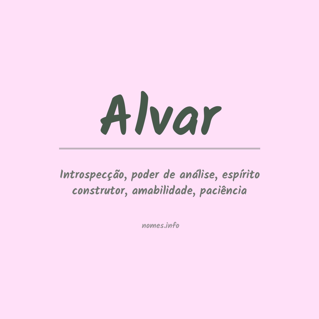 Significado do nome Alvar