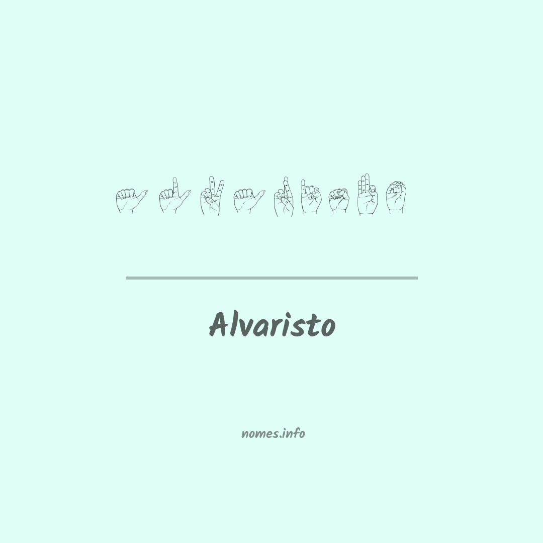 Alvaristo em Libras