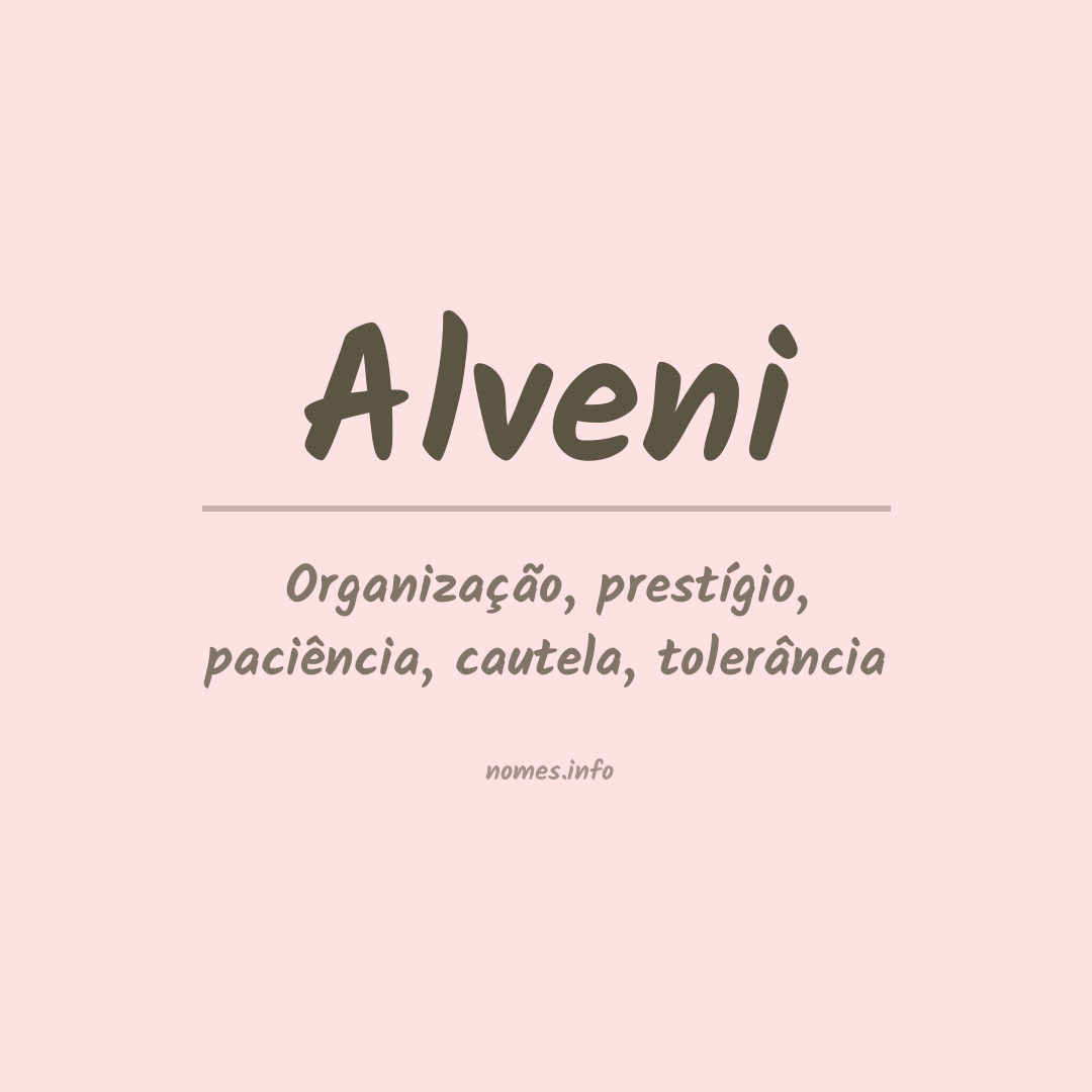 Significado do nome Alveni