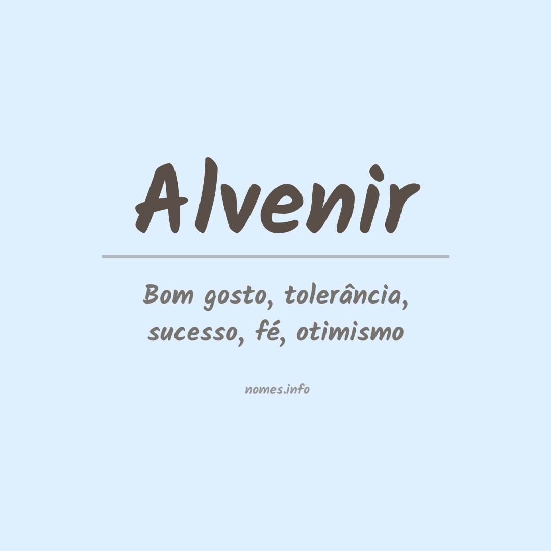Significado do nome Alvenir