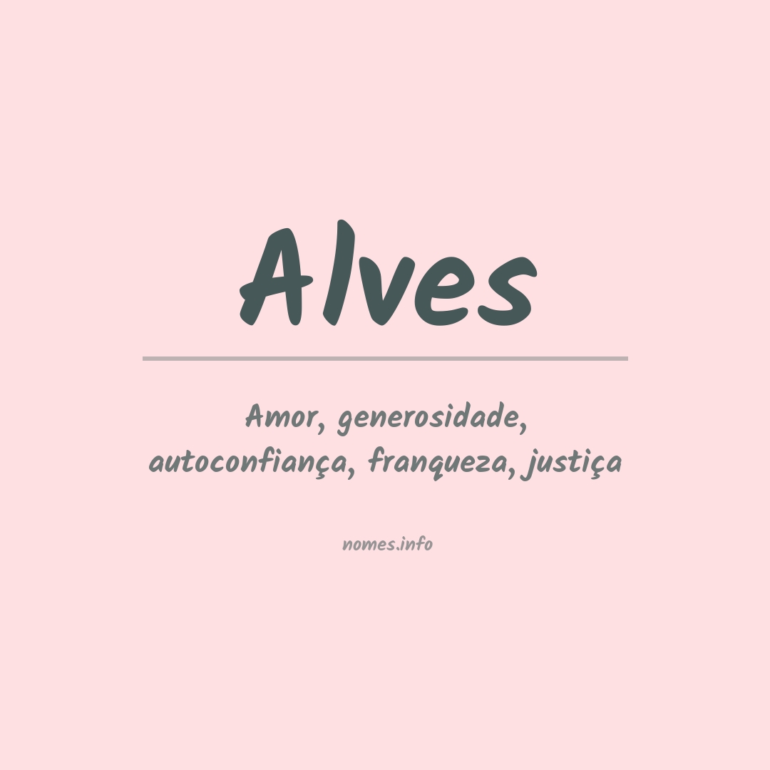 Significado do nome Alves