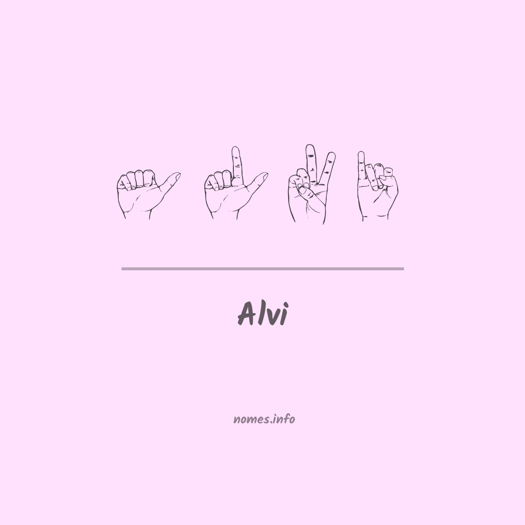 Alvi em Libras