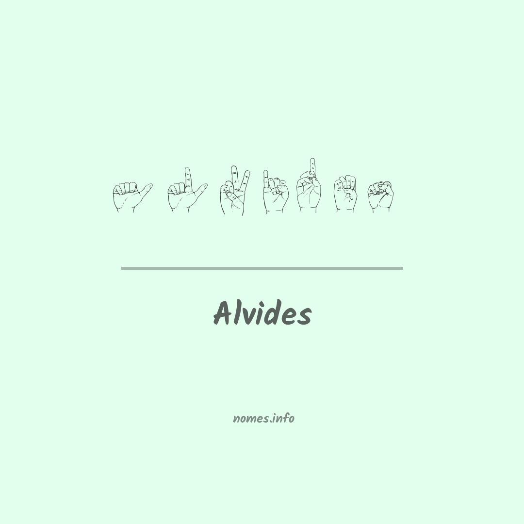 Alvides em Libras